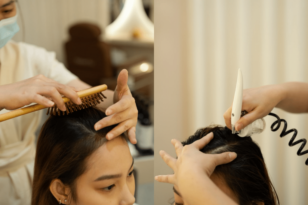 服务介绍：官网Hair Treatment／Anti Frizz项目